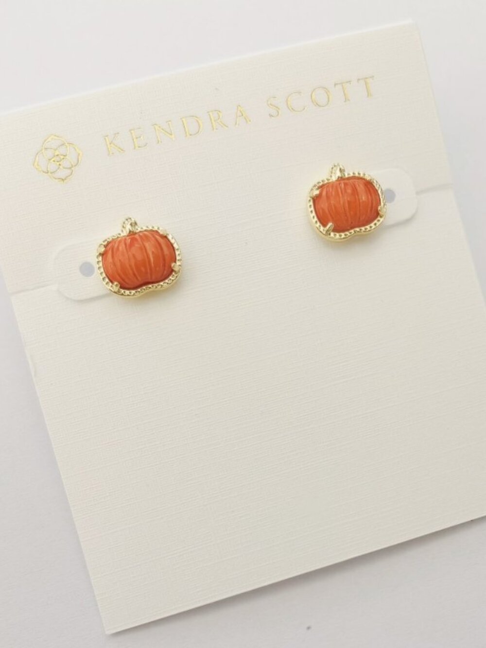 Kendra Scott Pumpkin Stud Earrings